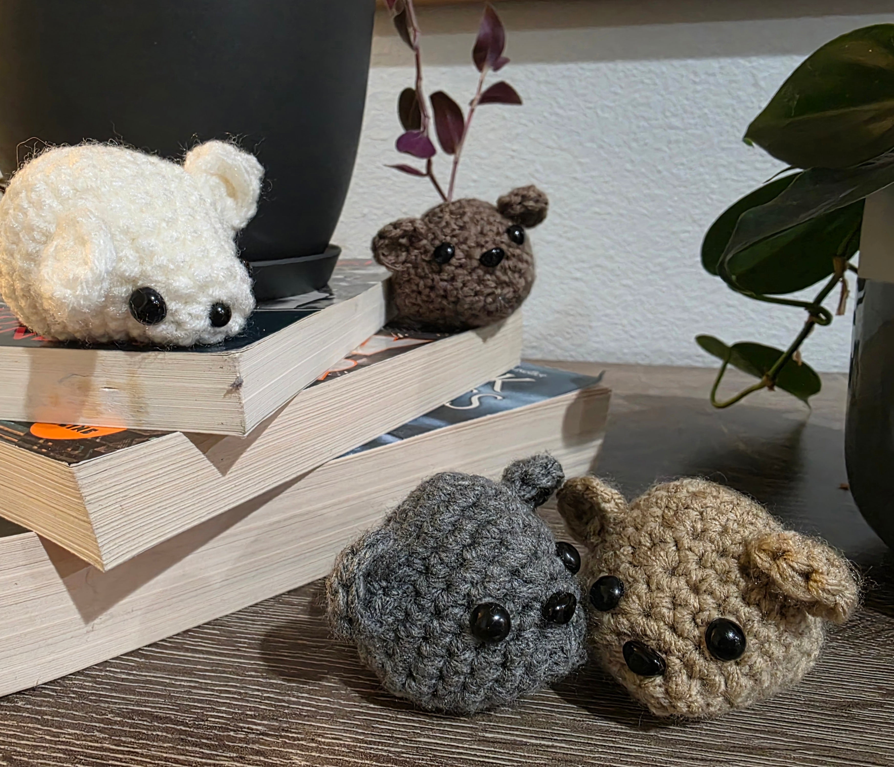 Crochet Cuties Small Crochet Mouse Plush - Adorable Handmade Toy