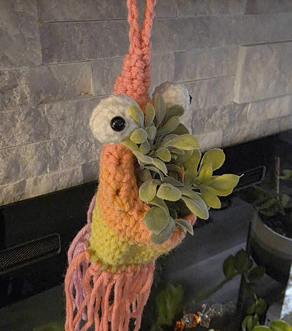 Retro 1980's Googly-Eyed Yip-Yip Monster: Desk Organizer, Sunglasses Holder, Plant Holder - Bumblebird and the Blue Bee