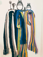 Boho Crochet Multi-Colored Scarves
