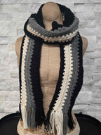 Boho Crochet Multi-Colored Scarves