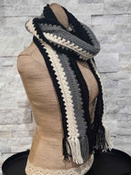 Boho Crochet Multi-Colored Scarves