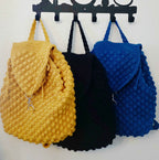 Crochet Backpack Purse - Textured Weave - Great Vibe