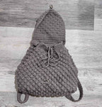 Crochet Backpack Purse - Textured Weave - Great Vibe