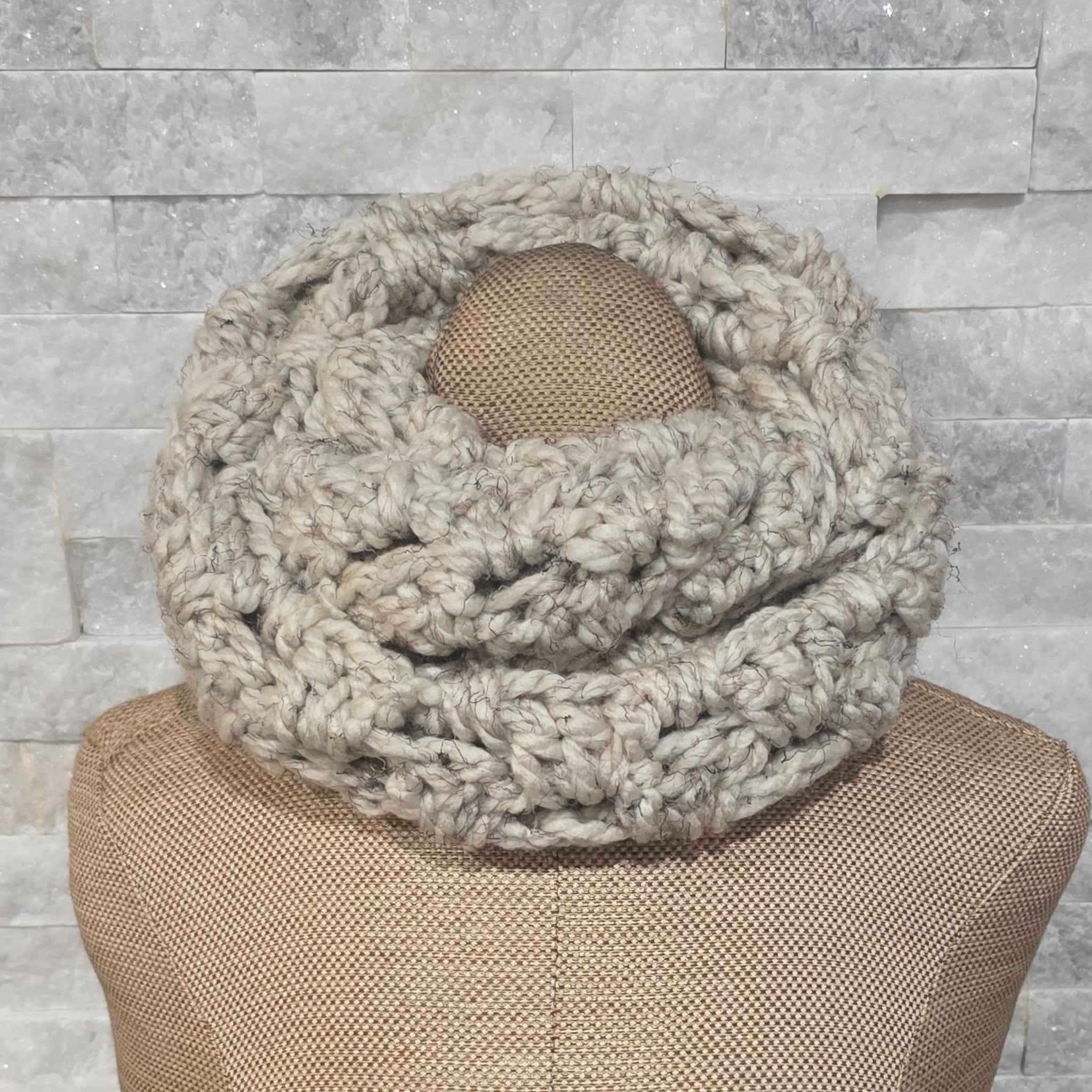 Soft & Snuggly Crochet Cowl - Thick Wool for Winter!