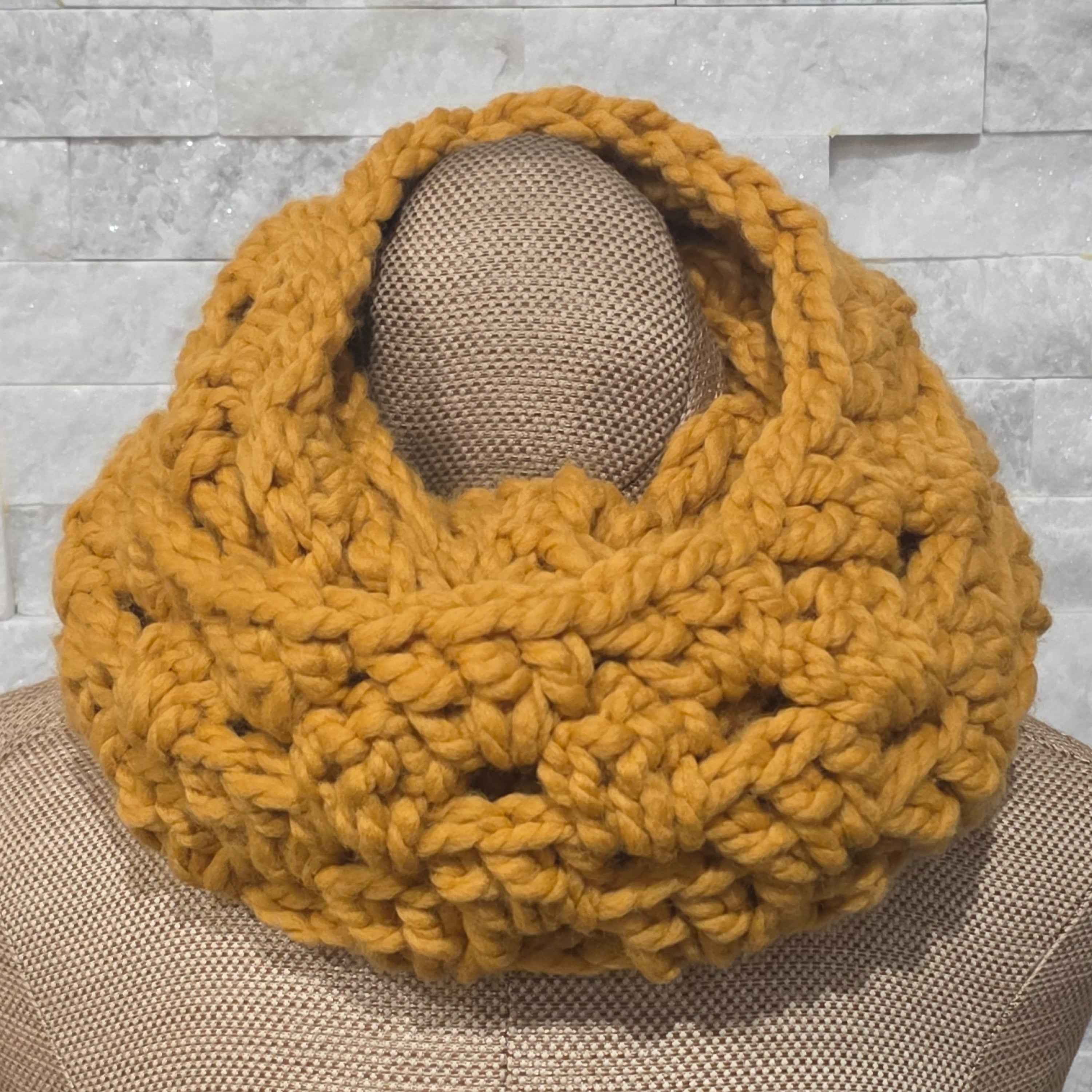 Soft & Snuggly Crochet Cowl - Thick Wool for Winter!