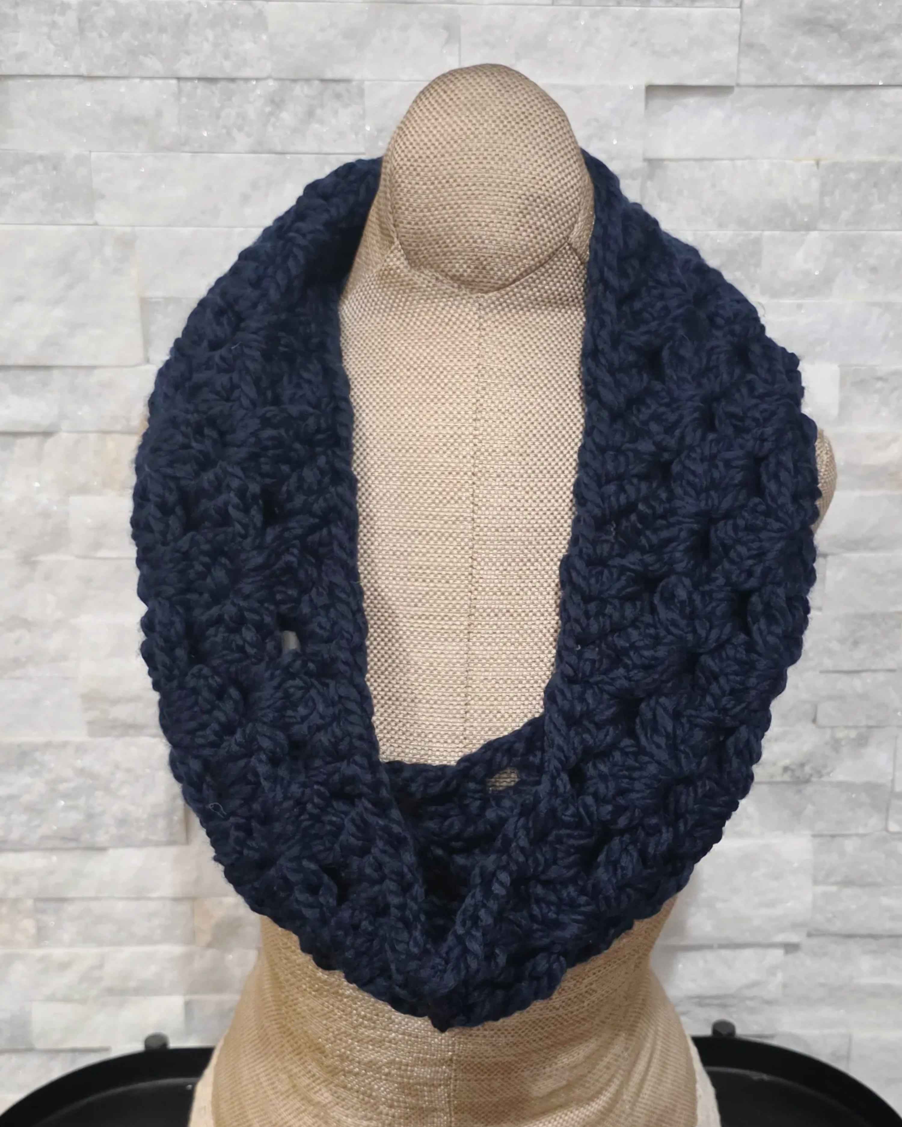 Soft & Snuggly Crochet Cowl - Thick Wool for Winter!