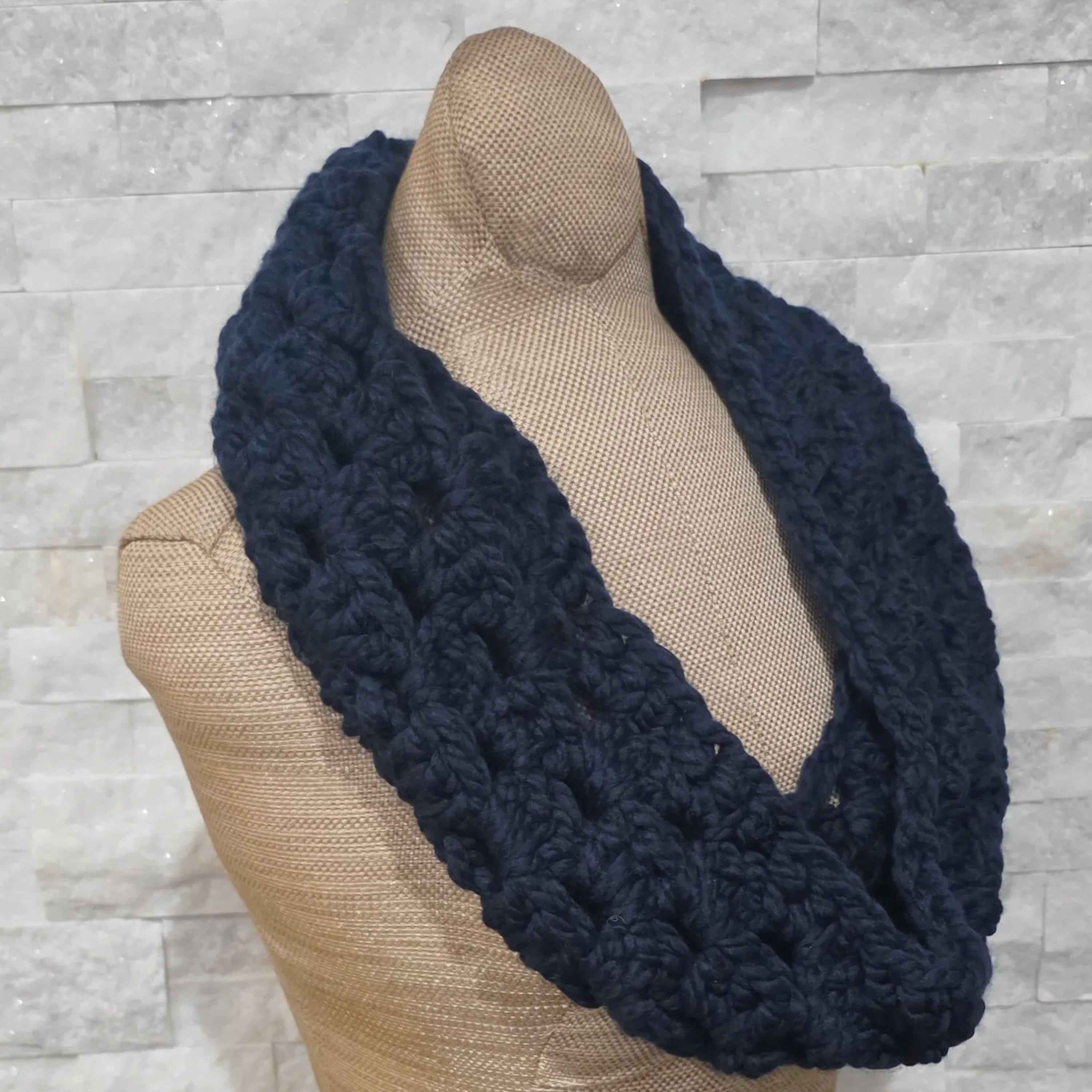 Soft & Snuggly Crochet Cowl - Thick Wool for Winter!