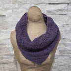 Sweet, Deep Lilac Purple Triangle Scarf/Wrap