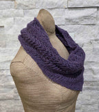 Sweet, Deep Lilac Purple Triangle Scarf/Wrap