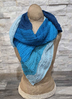 Shades of Blue - Multi-Colored Ombre Scarf