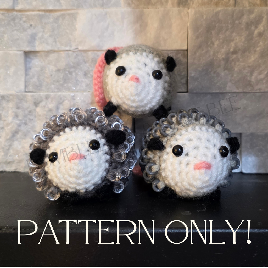 Crochet Beaded Possum Fidget and Sensory Toy - Easy/Beginner Level Amigurumi Pattern