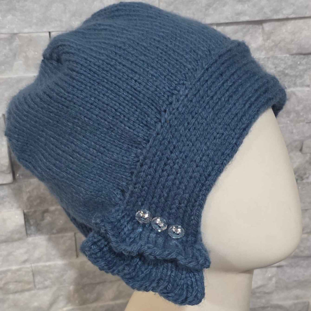 1920's Flapper-Style Side Cloche Hat -All The Bells & Whistles