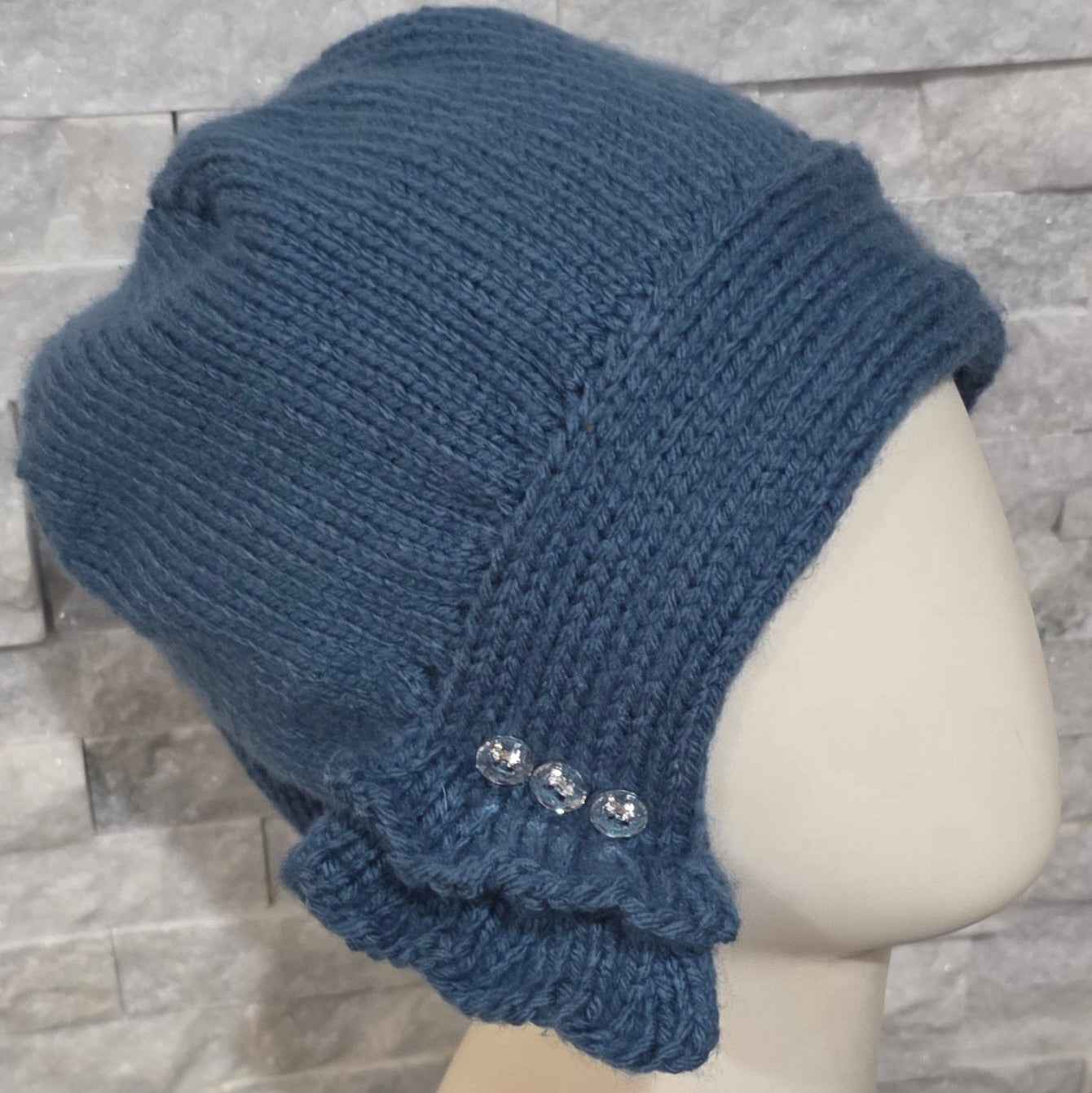 1920's Flapper-Style Side Cloche Hat -All The Bells & Whistles