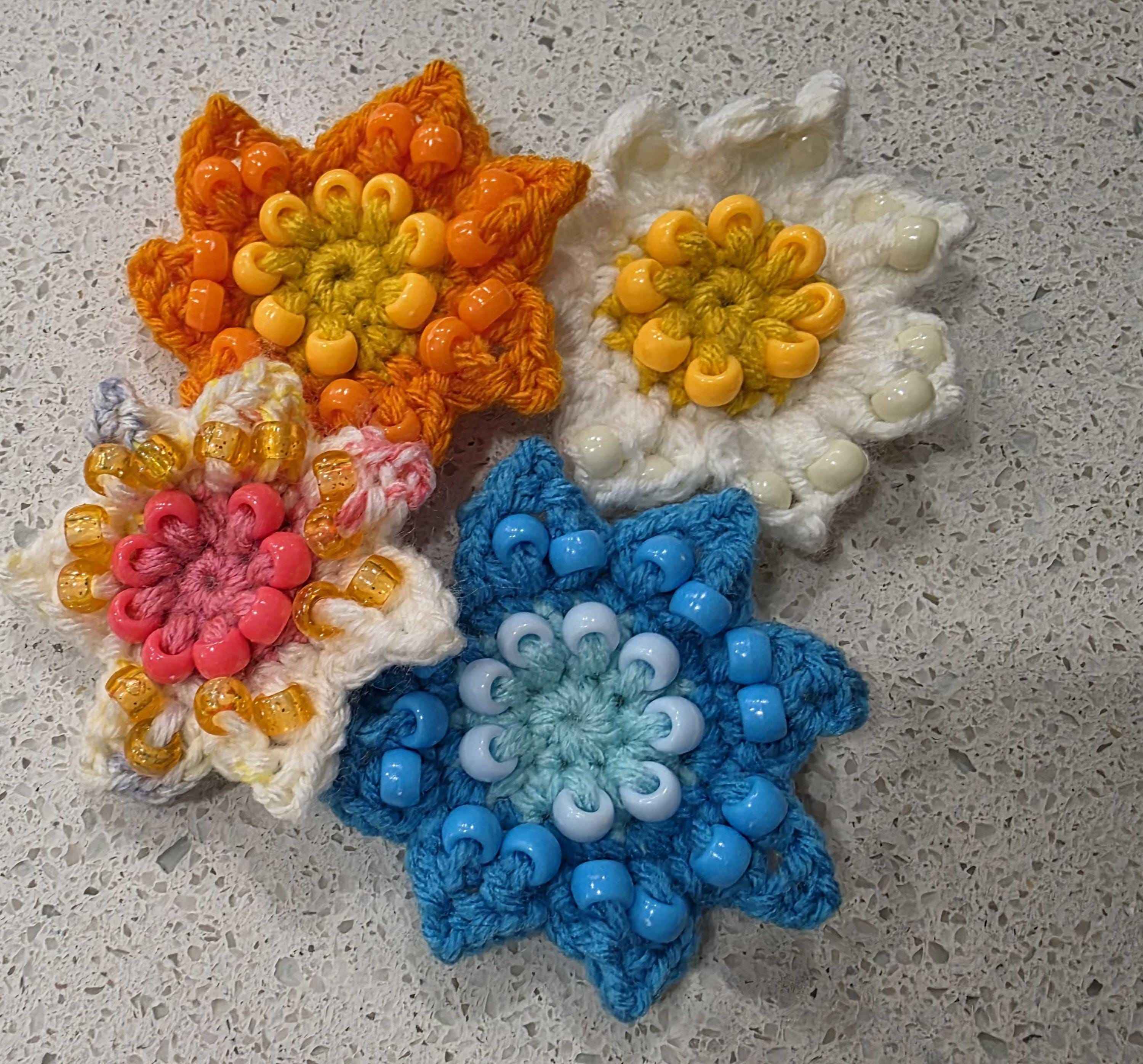 Spring Has Sprung! Sweet Crochet Daisies - Fidget/Sensory Toy