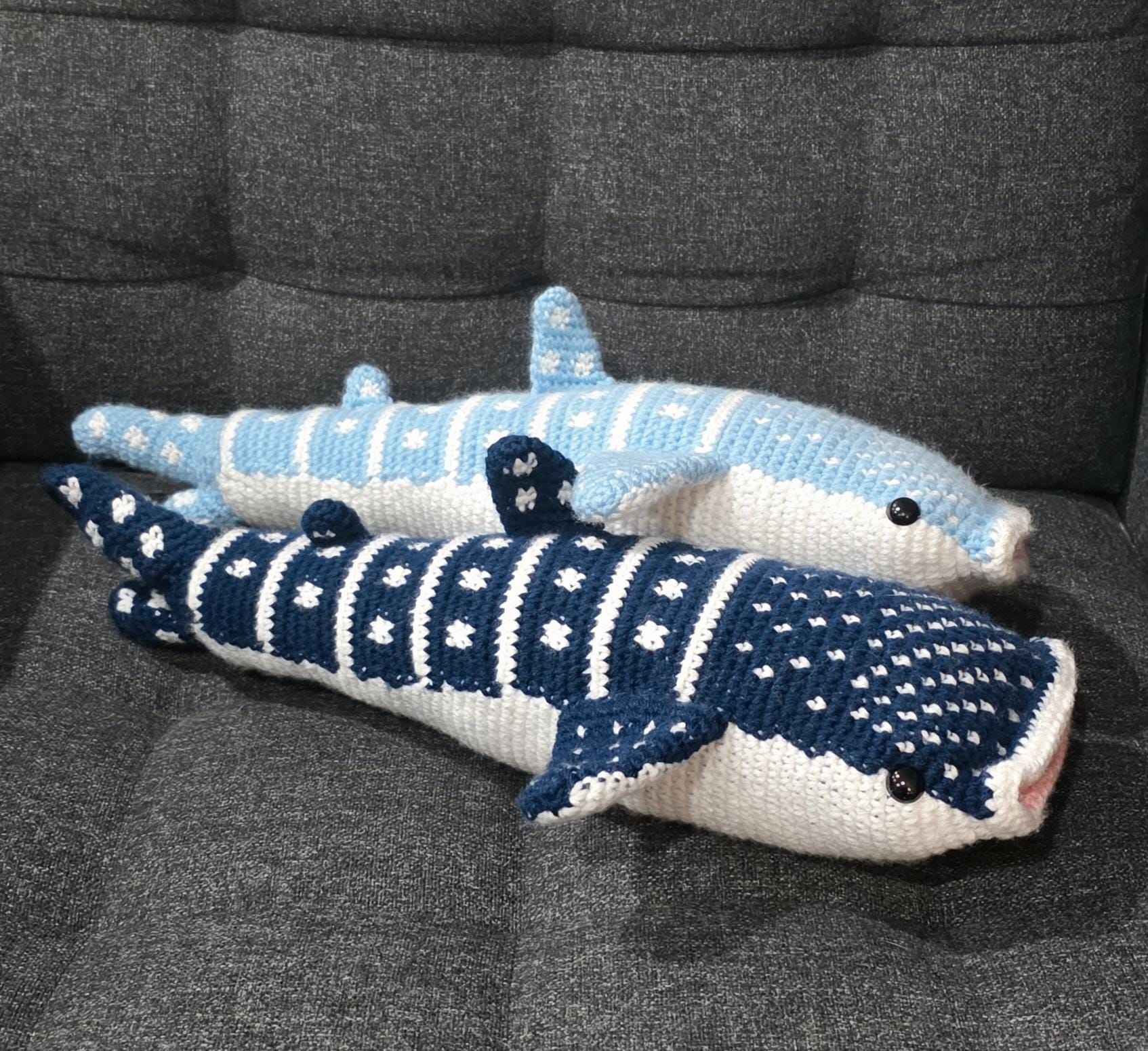 Large Stuffed Crochet Whale Shark