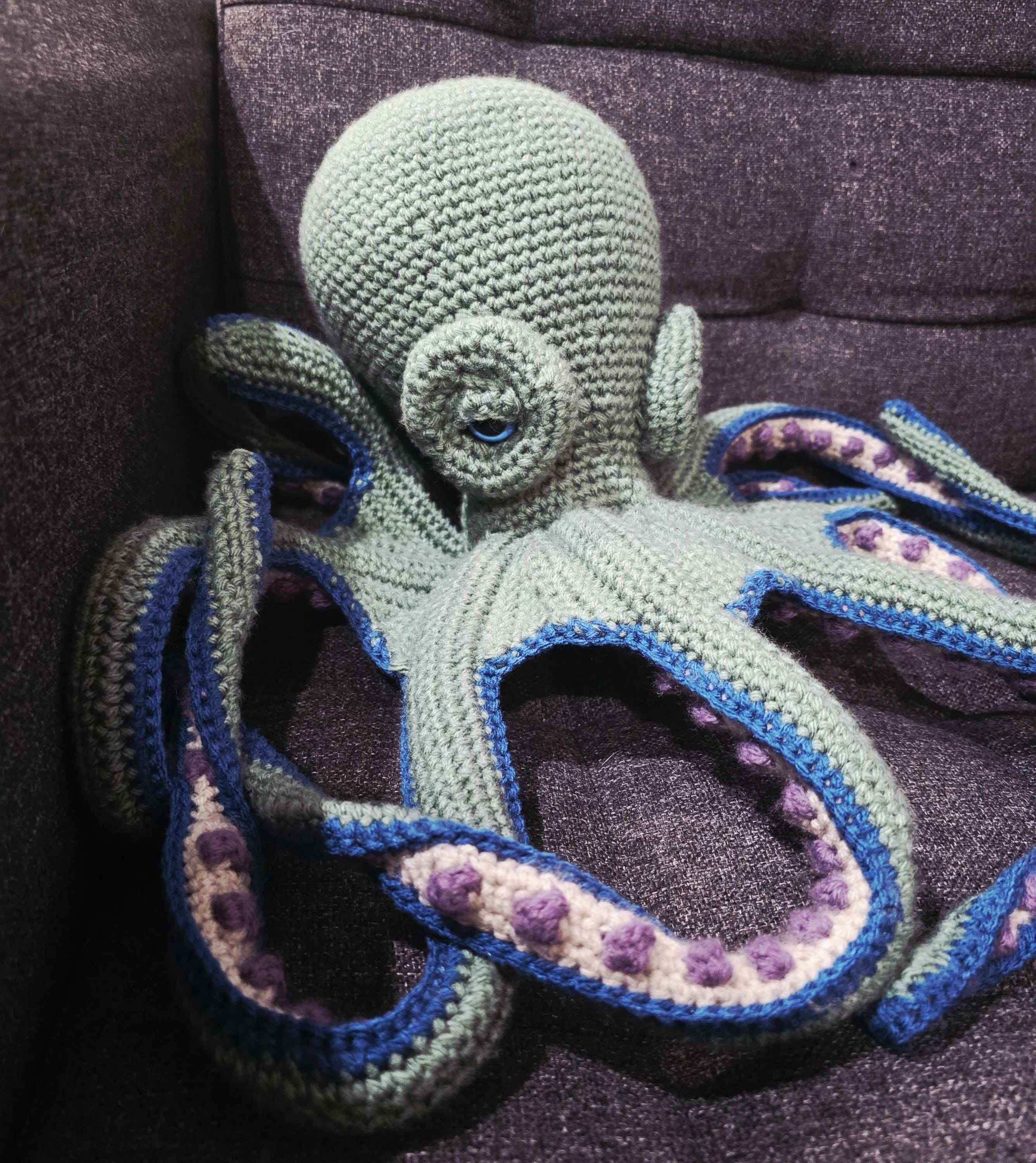 Extra Large Stuffed Crochet Octopus - Harry & Larry - Buy One or Both!