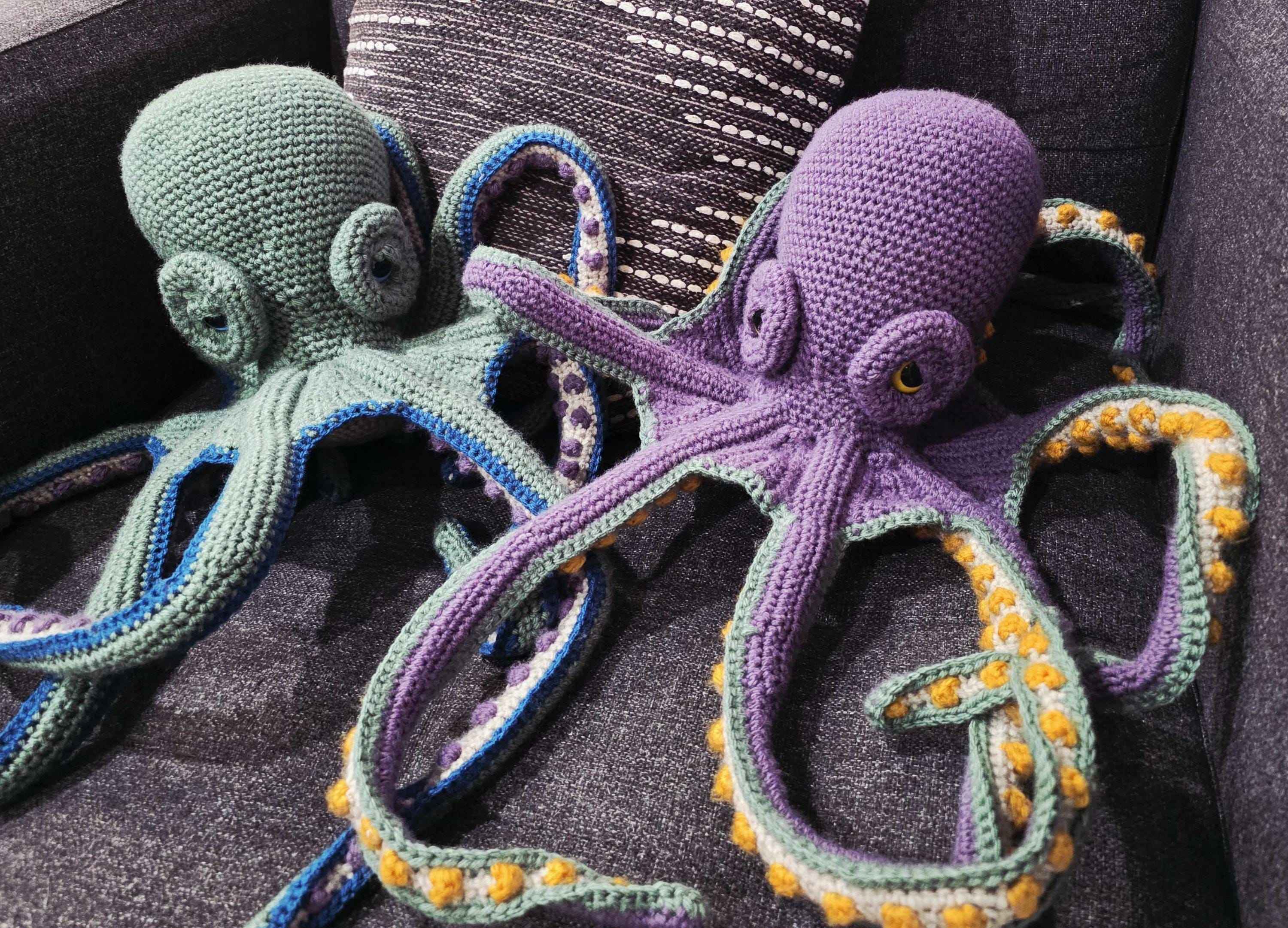 Extra Large Stuffed Crochet Octopus - Harry & Larry - Buy One or Both!
