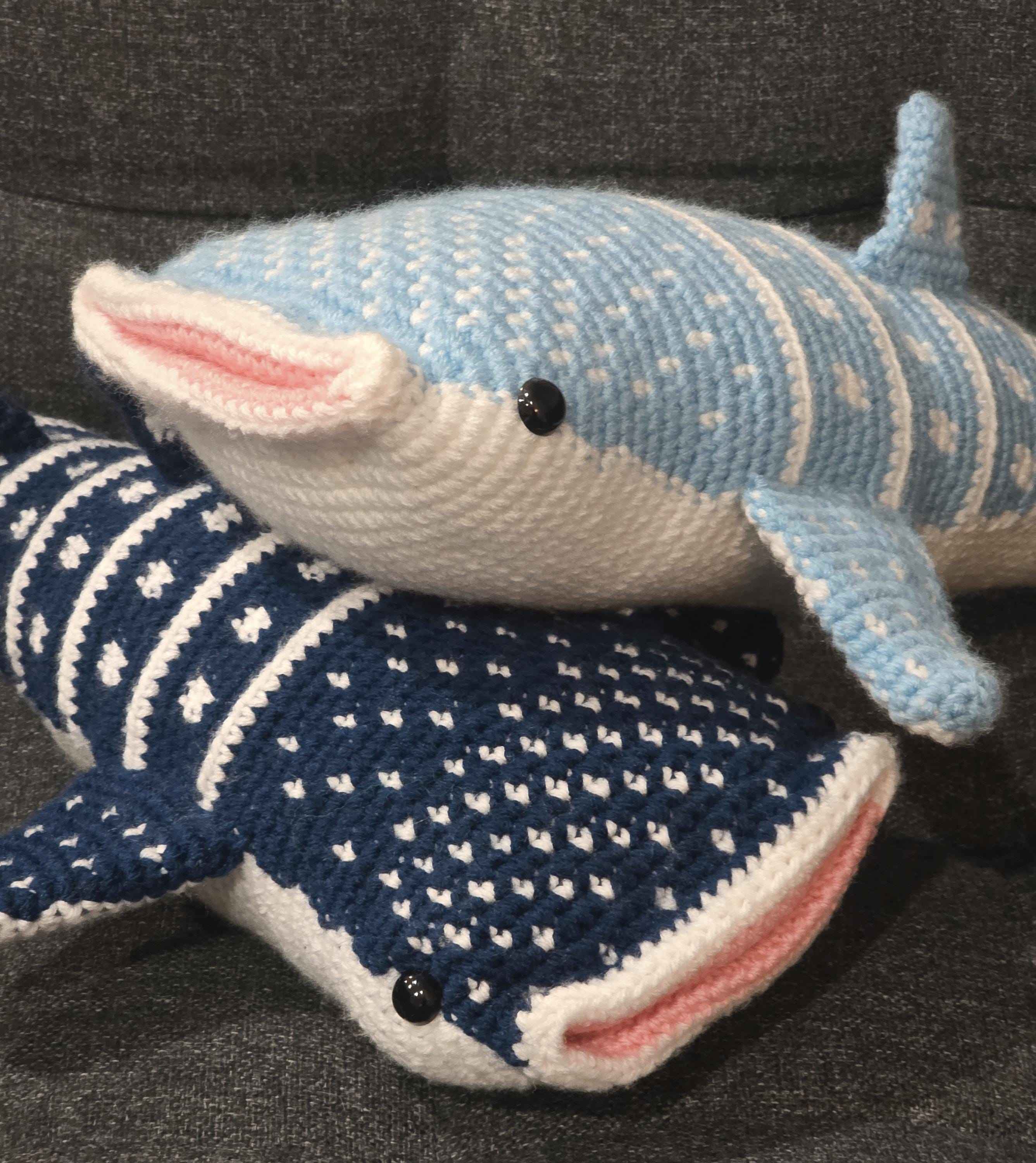 Large Stuffed Crochet Whale Shark