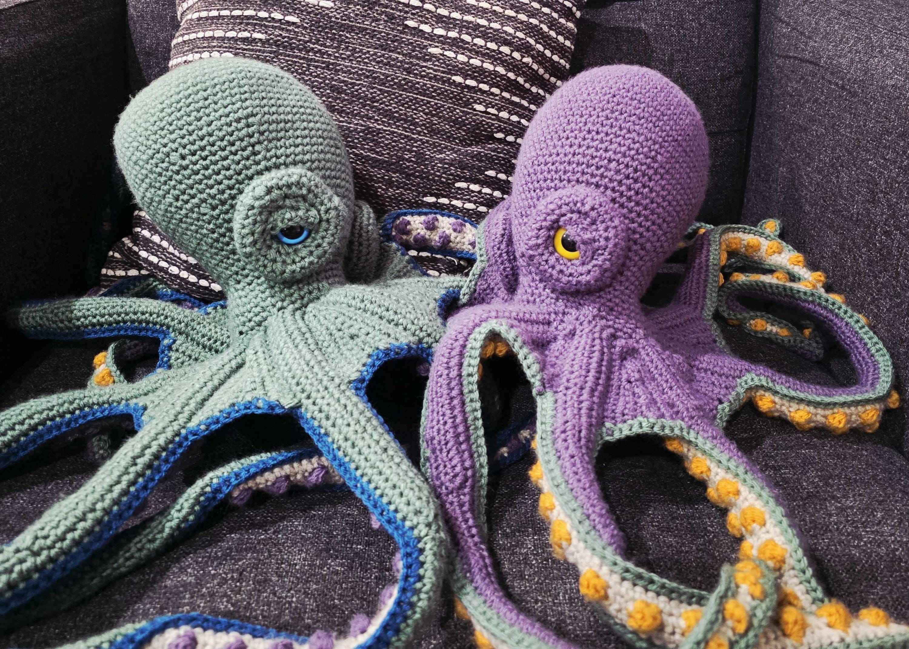 Extra Large Stuffed Crochet Octopus - Harry & Larry - Buy One or Both!